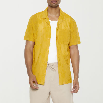 Forever 21 Mens Short Sleeve Button-Down Shirt