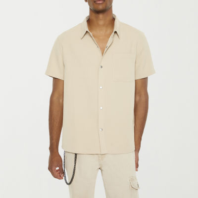 Forever 21 Mens Short Sleeve Button-Down Shirt