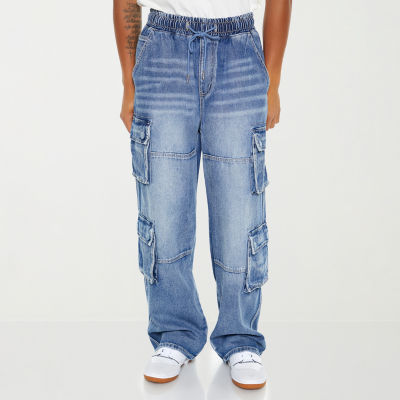 Forever 21 Mens Cargo Denim Pant