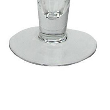 16'' Clear Swirled Glass Taper Candle Holder, One Size, Multiple Colors