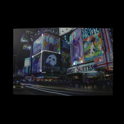 LED Lighted NYC Times Square Canvas Wall Art 15.75'' x 23.5''