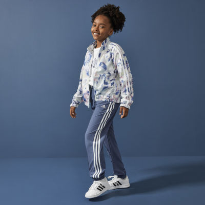 adidas Big Kid Girls Mid Rise Cuffed Drawstring Pant
