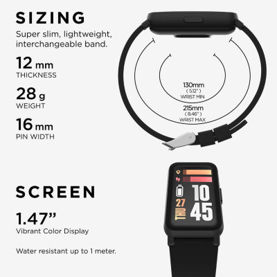 Itouch Active 4 Unisex Adult Black Smart Watch Tc4s01-G02