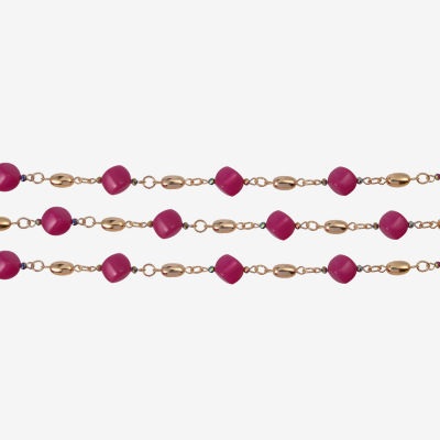 Mixit Gold Tone Womens 18 Inch Strand Necklace