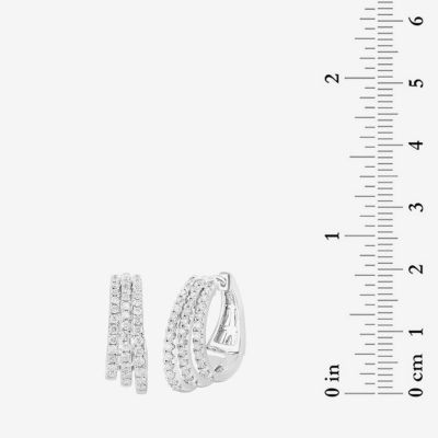 Effy  (G / Vs2-Si1) 1 CT. T.W. Lab Grown White Diamond Sterling Silver 76mm Stud Earrings