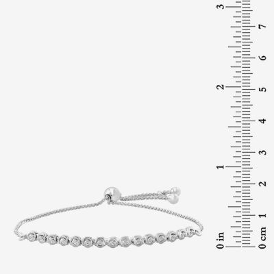 Effy  (G / Si1-Si2) 1/7 CT. T.W. Lab Grown White Diamond Sterling Silver Bolo Bracelet