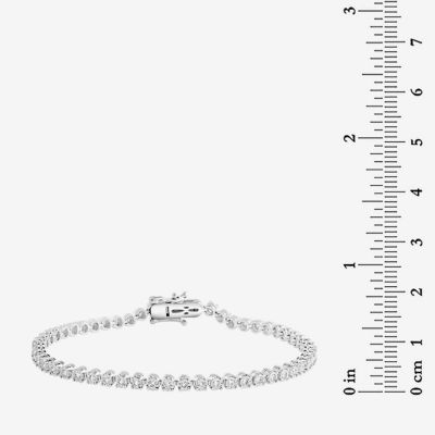 Effy  (G / Si1-Si2) 1 CT. T.W. Lab Grown White Diamond Sterling Silver 7 Inch Tennis Bracelet