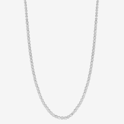 Effy  (G-H / Vs1-Vs2) Womens 1 CT. T.W. Lab Grown White Diamond Sterling Silver Tennis Necklaces