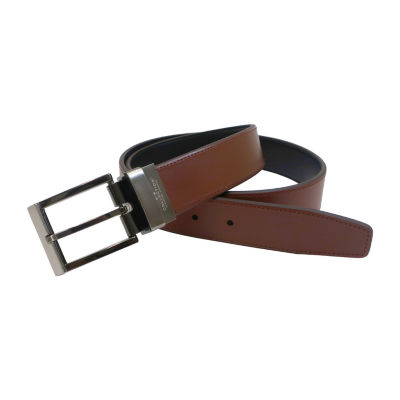 Collection By Michael Strahan 35mm Stitched Reversible Brush Gun Bkle Mens Belt