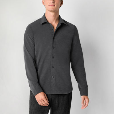 Stylus Mens Long Sleeve Regular Fit Button-Down Shirt