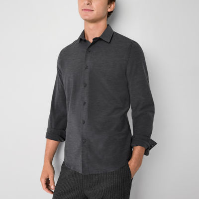Stylus Mens Long Sleeve Regular Fit Button-Down Shirt