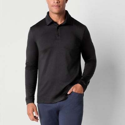 Stylus Mens Regular Fit Long Sleeve Polo Shirt