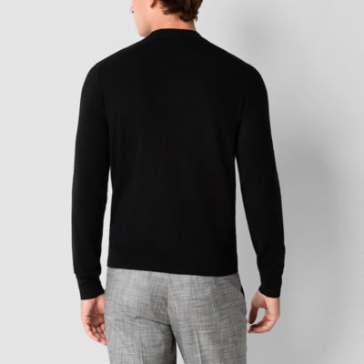 J. Ferrar Mens Mock Neck Long Sleeve Pullover Sweater