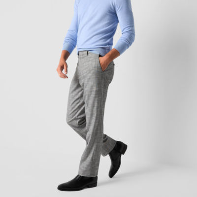 J. Ferrar Mens Classic Fit Flat Front Pant