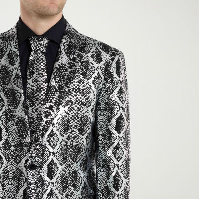 Opposuits Mens Silver Snake Suit Set