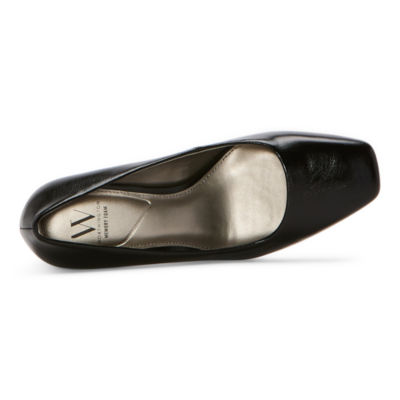 Worthington Maurice Womens Square Closed Toe Block Heel Pumps