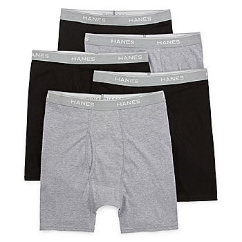Hanes Ultimate Comfort Blend 5 Pack Briefs, Color: Blk Gry Blu - JCPenney