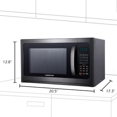 Farberware FM12SSG Professional 1.2 Cu. ft 1100-Watt Microwave and Grill Oven - Stainless Steel