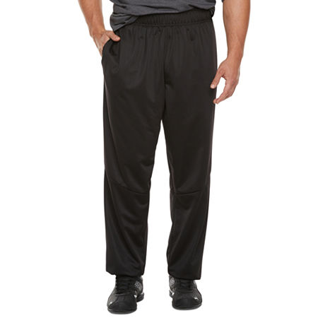 PUMA Mens Big and Tall Mid Rise Straight Track Pant, Large Tall, Black