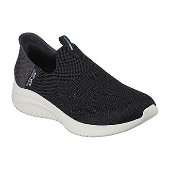 Skechers Ultra 3.0 Step Hands Free Slip-Ins Slip-On Walking Shoes, Color: Black Jersey - JCPenney