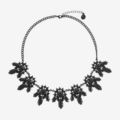 Mixit Womens Black 18 Inch Collar Necklace