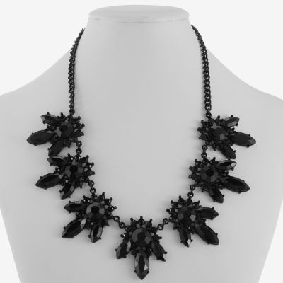 Mixit Womens Black 18 Inch Collar Necklace