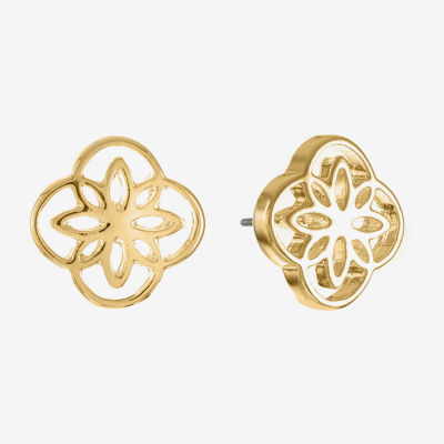 Liz Claiborne Gold Tone 12mm Stud Earrings