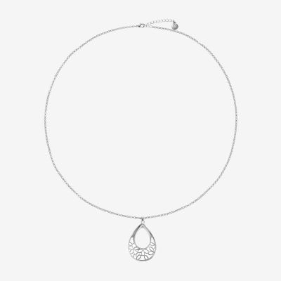 Liz Claiborne Womens Zinc Pendant Necklaces