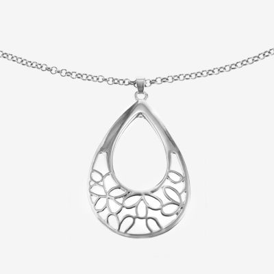 Liz Claiborne Womens Zinc Pendant Necklaces