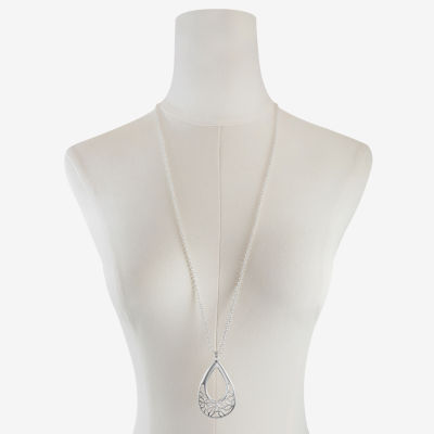 Liz Claiborne Womens Zinc Pendant Necklaces
