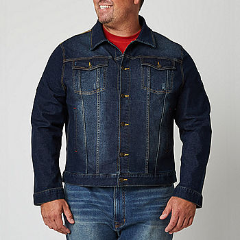 Frye and Co. Mens Big and Tall Lightweight Denim Jacket, Color: Patriot  Wash - JCPenney