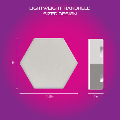 Iconic HexGlow Tile Lights, Six Hexagonal Lights with Full RGB Spectrum LEDs and Touch Controls