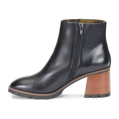 Korks Womens Chandler Stacked Heel Booties