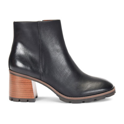 Korks Womens Chandler Stacked Heel Booties