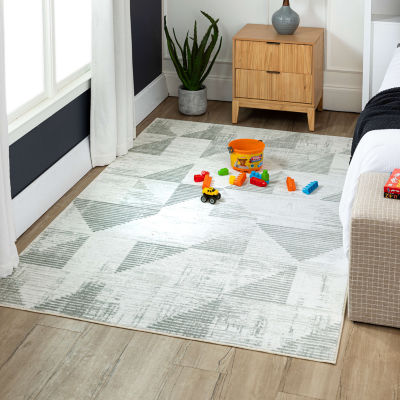 Mohawk Home Eroded Triangles Indoor Rectangular Area Rug