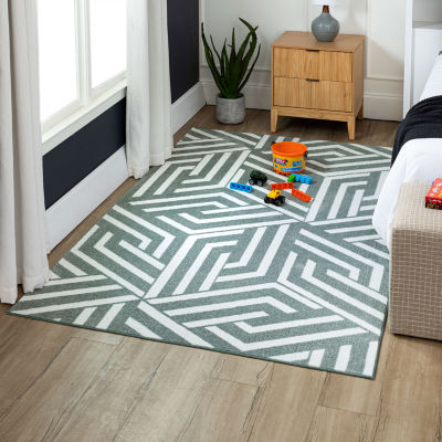 Mohawk Home Interlocked Indoor Rectangular Area Rug