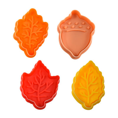 R&M International Llc Leaves 4-pc. Pastry and Cookie Stamper