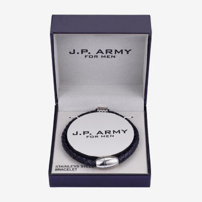 J.P. Army Men's Jewelry Stainless Steel 8 1/2 Inch Strand Bracelets