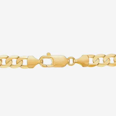 Made in Italy 14K Gold 24 Inch Solid Curb Chain Necklace