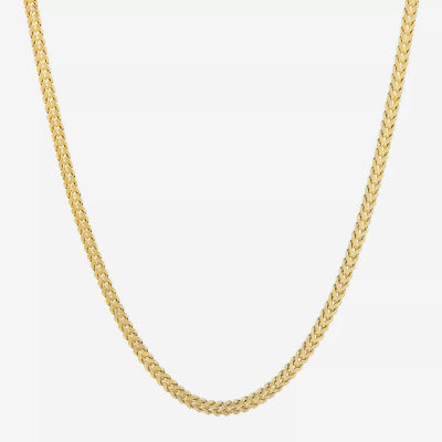 14K Gold Inch Hollow Curb Chain Necklace