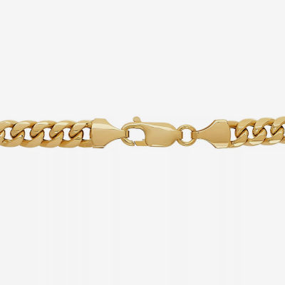 10K Gold 24 Inch Hollow Curb Chain Necklace