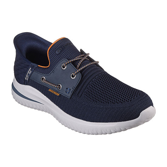 Skechers Mens Hands Free Slip-Ins Delson Shoe, Color: Navy - JCPenney