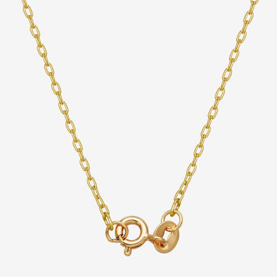 Sparkle Allure Womens White Diamond Accent Pure Silver Over Bronze 18 Inch Pendant Necklace