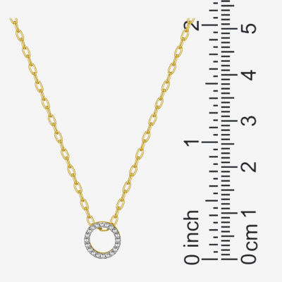 Sparkle Allure Diamond Accent 18 Inch Cable Round Pendant Necklace