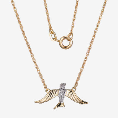 Sparkle Allure Bird Diamond Accent 18 Inch Rope Pendant Necklace