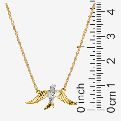 Sparkle Allure Bird Diamond Accent 18 Inch Rope Pendant Necklace