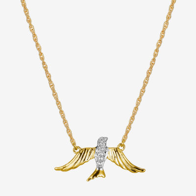 Sparkle Allure Bird Diamond Accent 18 Inch Rope Pendant Necklace