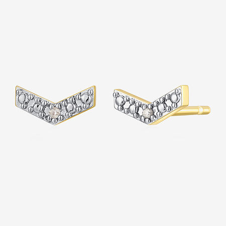 Sparkle Allure Cheveron Diamond Accent 3.7mm Stud Earrings, One Size