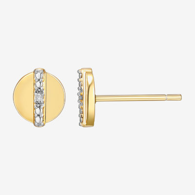 Sparkle Allure Diamond Accent 7.4mm Round Stud Earrings