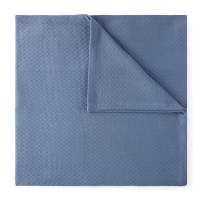 Navy cotton blanket